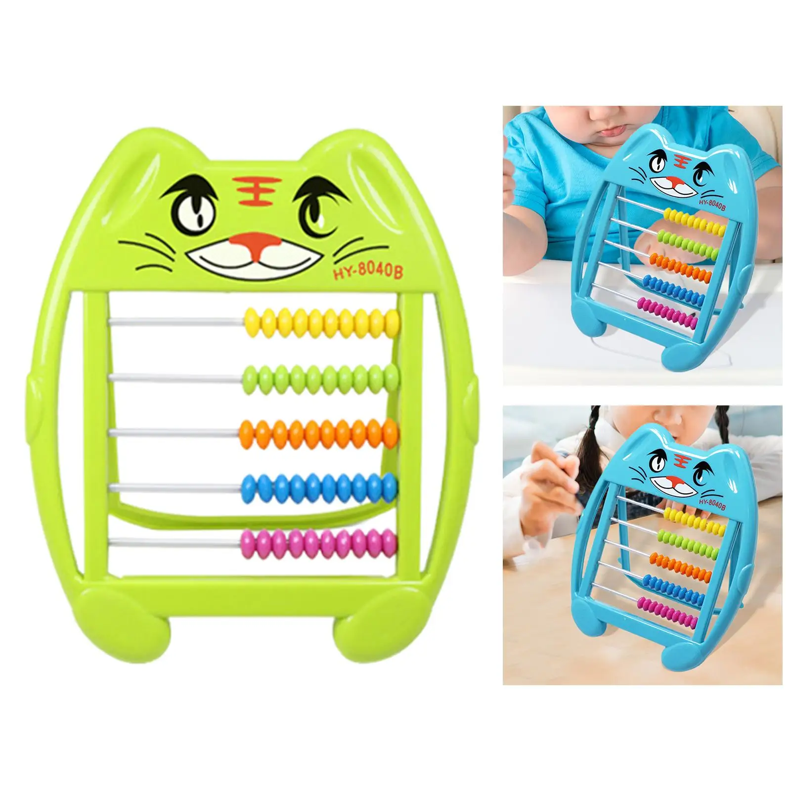 Educational Abacus 5 Row Frame Abacus Educational Counting Frames Toy for Preschool Toddlers Children Girls Birthday Gifts