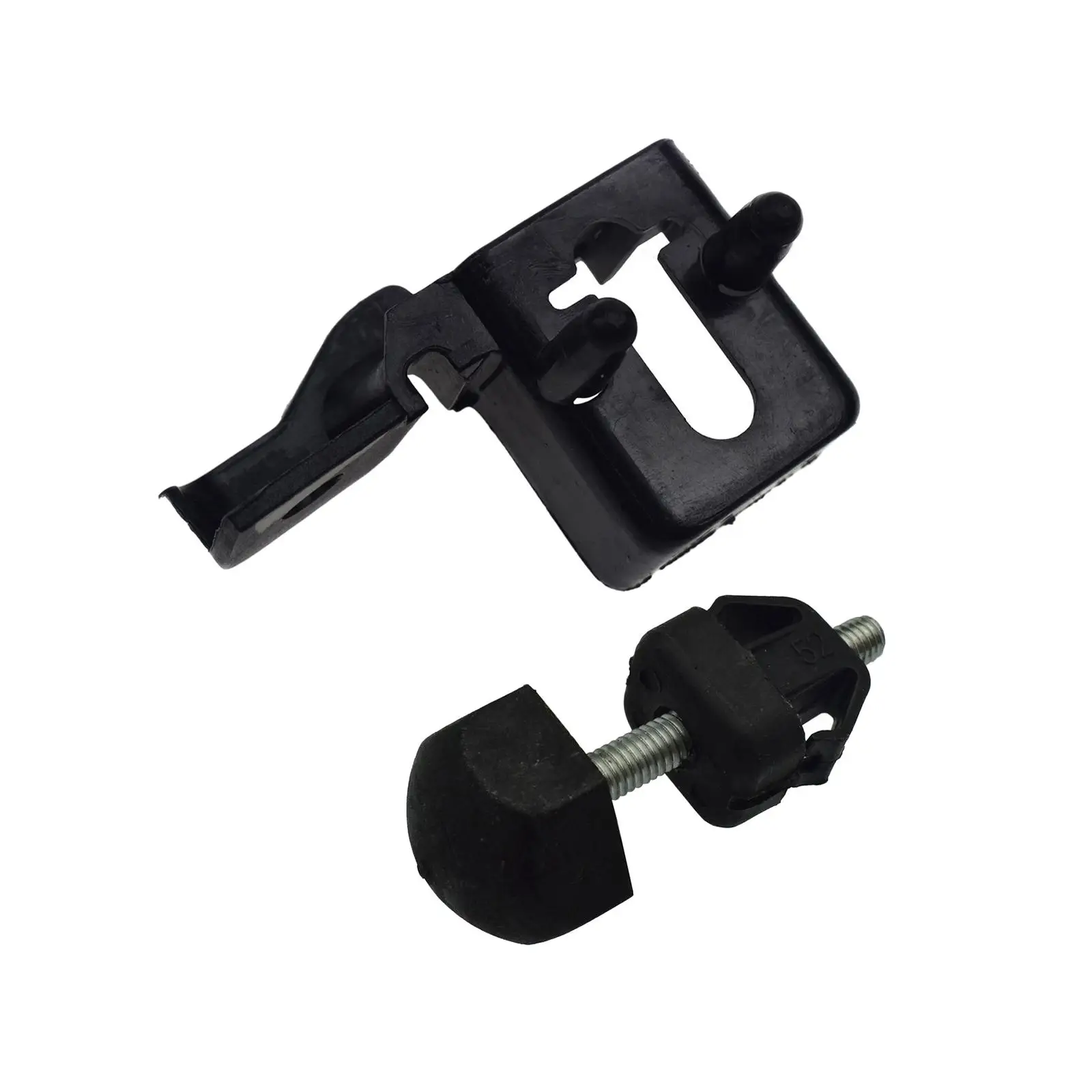 Hood Stopper and Bracket Black DS73-16K808Durable Replaces Hood stop Cushion Support Auto Parts DS7Z16758B for Fusion