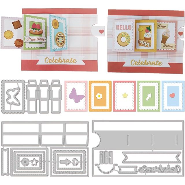 "Sending Hugs" Phrase Metal Cutting Dies Set – Card Making & Scrapbooking Embossing Templates, Photo Frame DIY Kit