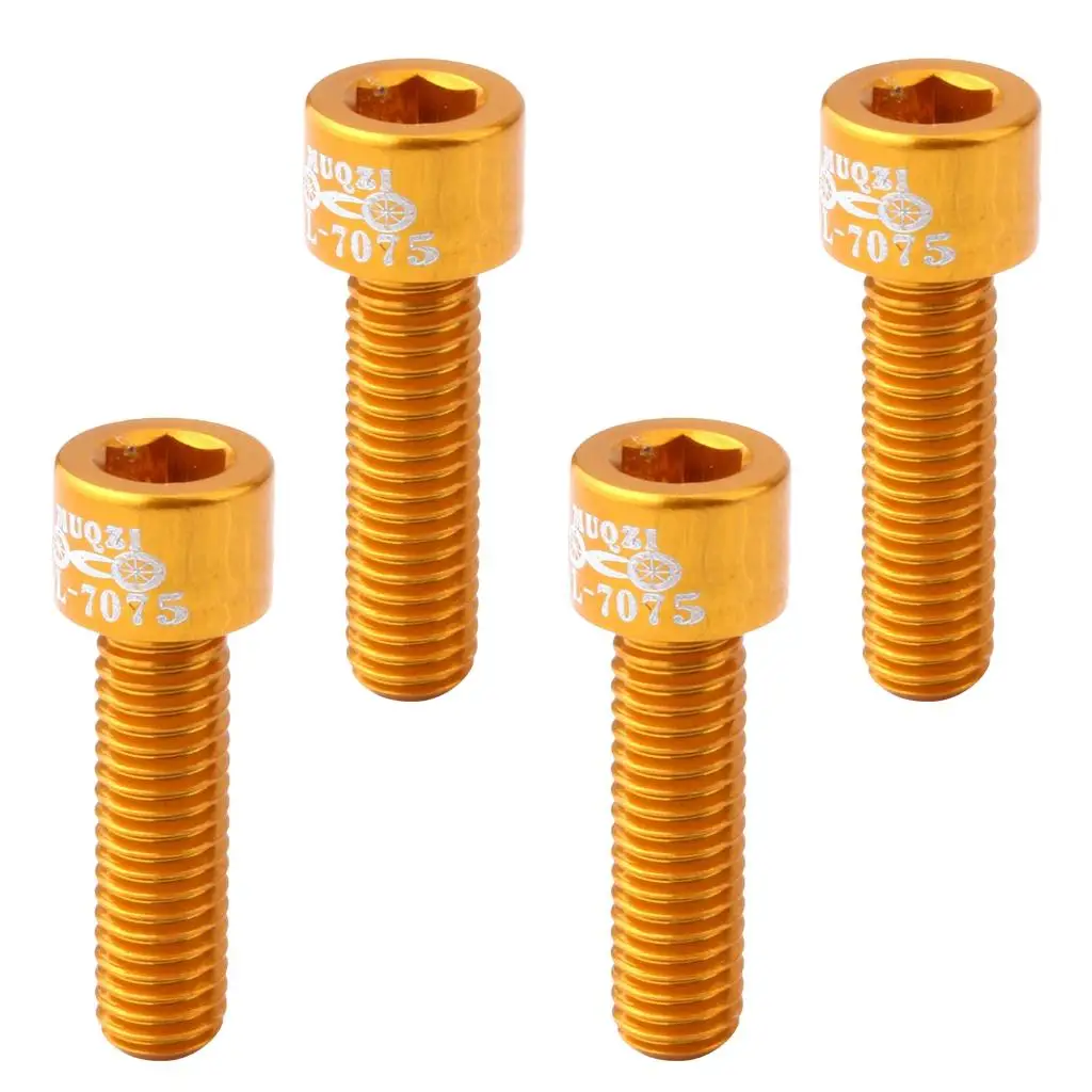 4pcs   Lightweight   Screws   High   Strength   Bolts   for   Bike   Bicycle  