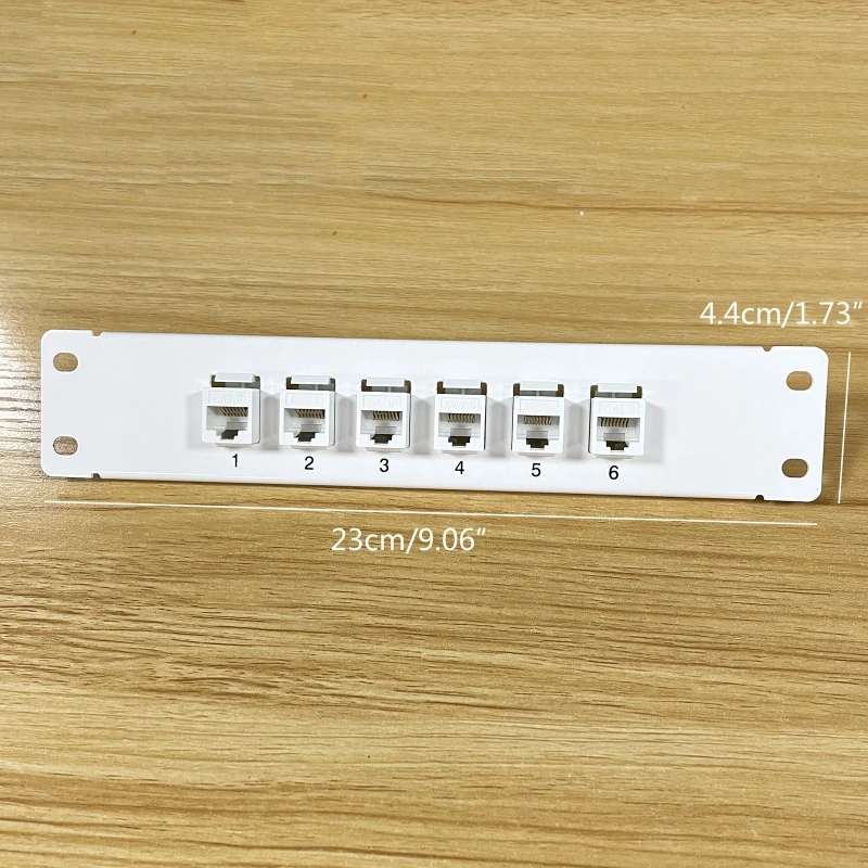 cable wire toner tracer tester Patch Panel 6 Port CAT6 10G Support 1U Network Patch Panel UTP 19inch Wallmount or Rackmount Punch Down Block for cat6 24BB wire map tester
