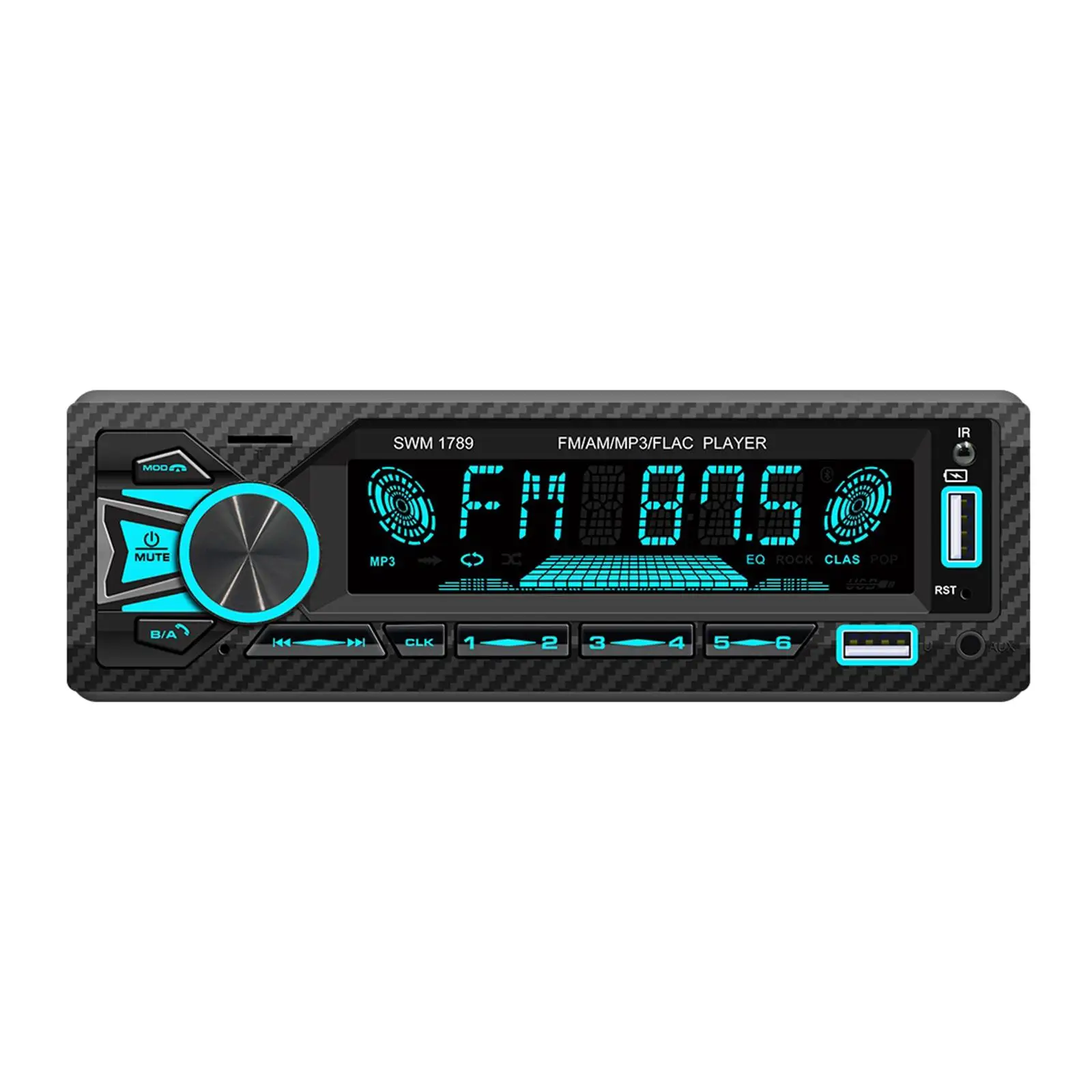 Car Stereo Receiver MP3 Player Audio Record BT TF Card U Disk AUX Playback Multimedia