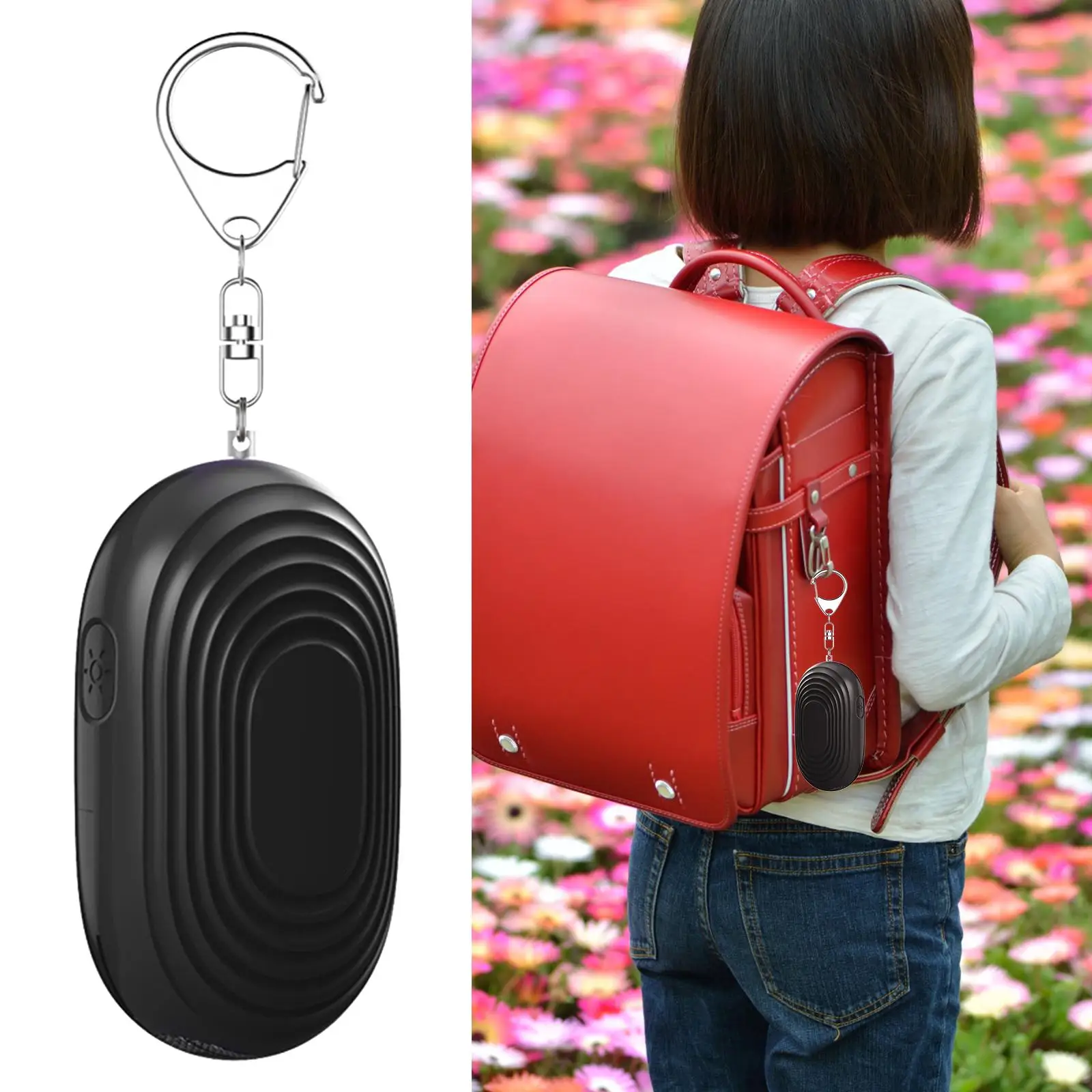 Safe Personal Alarm with LED Night Light 120dB Loud Emergency Alarm Keychain for Women Elderly Night Running Camping Traveling