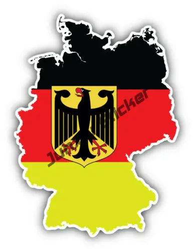 LandsAndPeople.com Germany Deutschland Flagge Auto Bumper