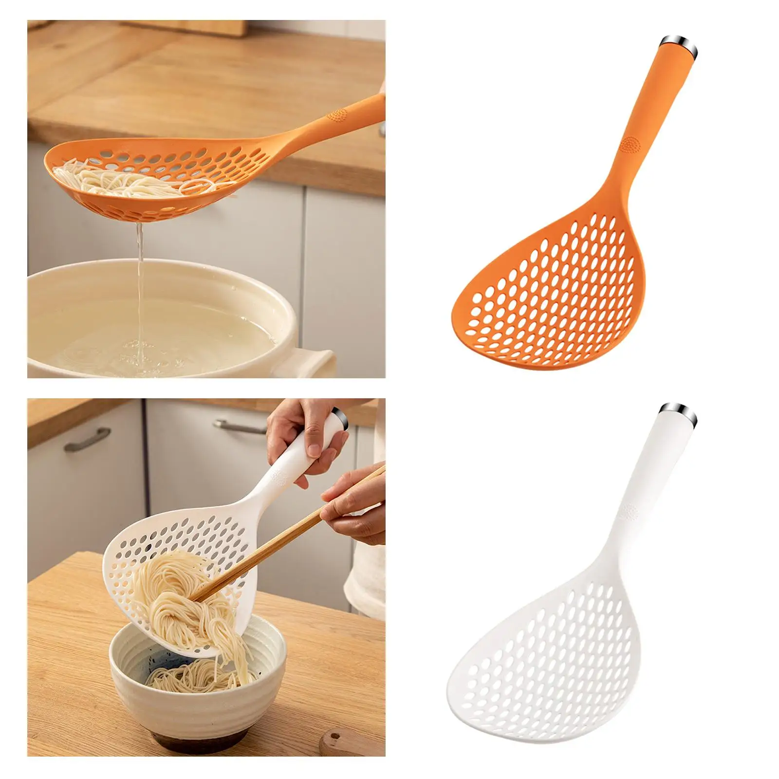 Strainer Mesh Basket ,Kitchen Skimmer with Handle, Mesh Strainers, Fine Mesh Sieve Sifter for Fruits Vegetable Noodles Pasta