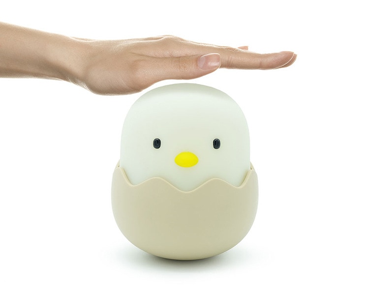 Duck Silicone Night Light for Children With Timer Usb Rechargeable Dimming Touch Lamp Sleeping Bedroom Cartoon Animal Decor Gift