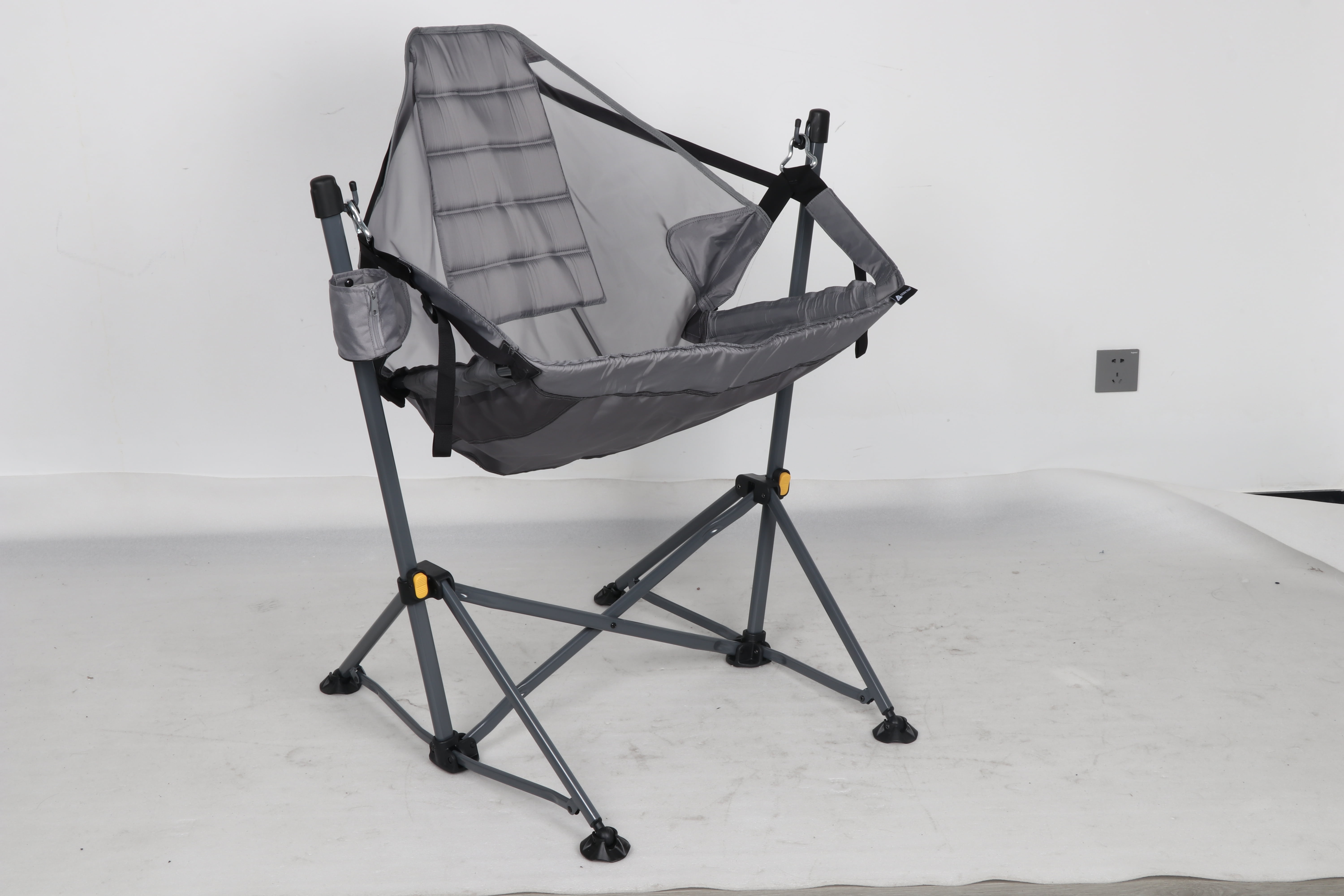Description Picture 3 of itemReclining Mesh Hammock Chair, Gray, made with Polyester