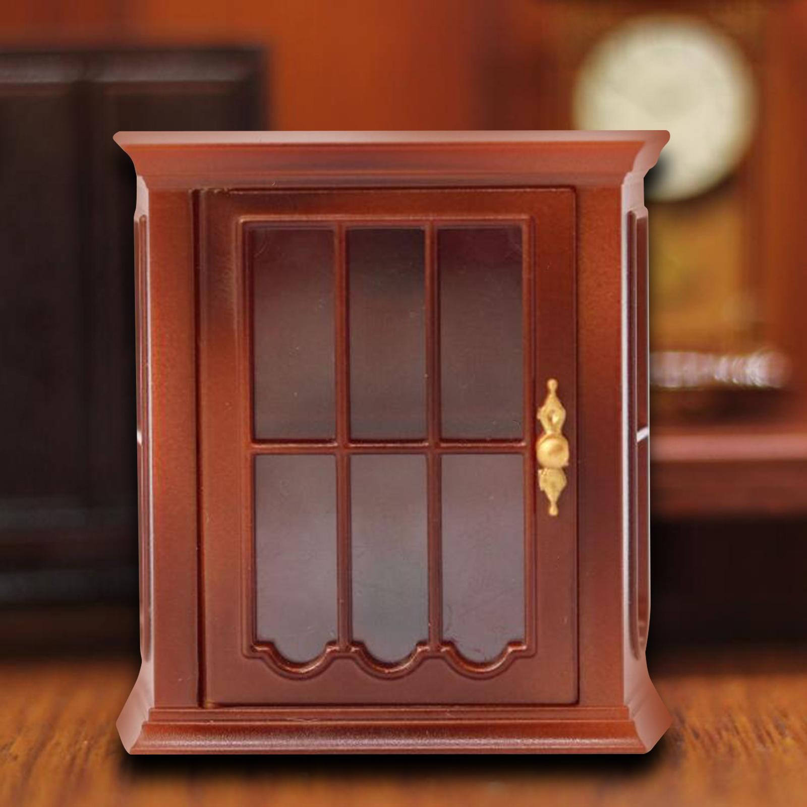 Bookcase Simulation Mini Scenery 1:12 Scale Home Miniature Model Decoration