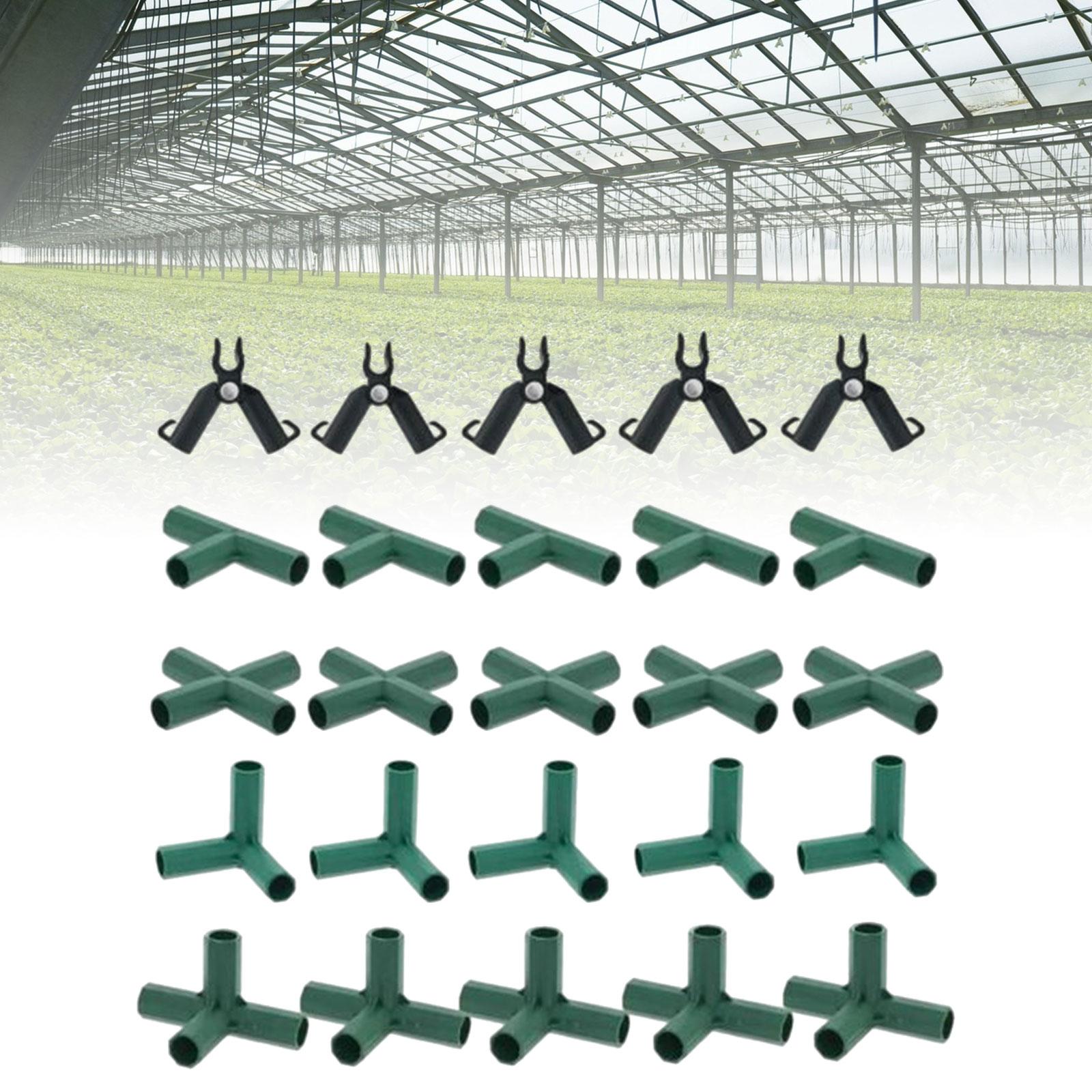 Description Picture 5 of item20Pcs Pipe Fitting Gardening Bracket Joint 11mm 5 Types PVC Fittings Greenhouse Bracket Joint Connectors for Plant Stakes