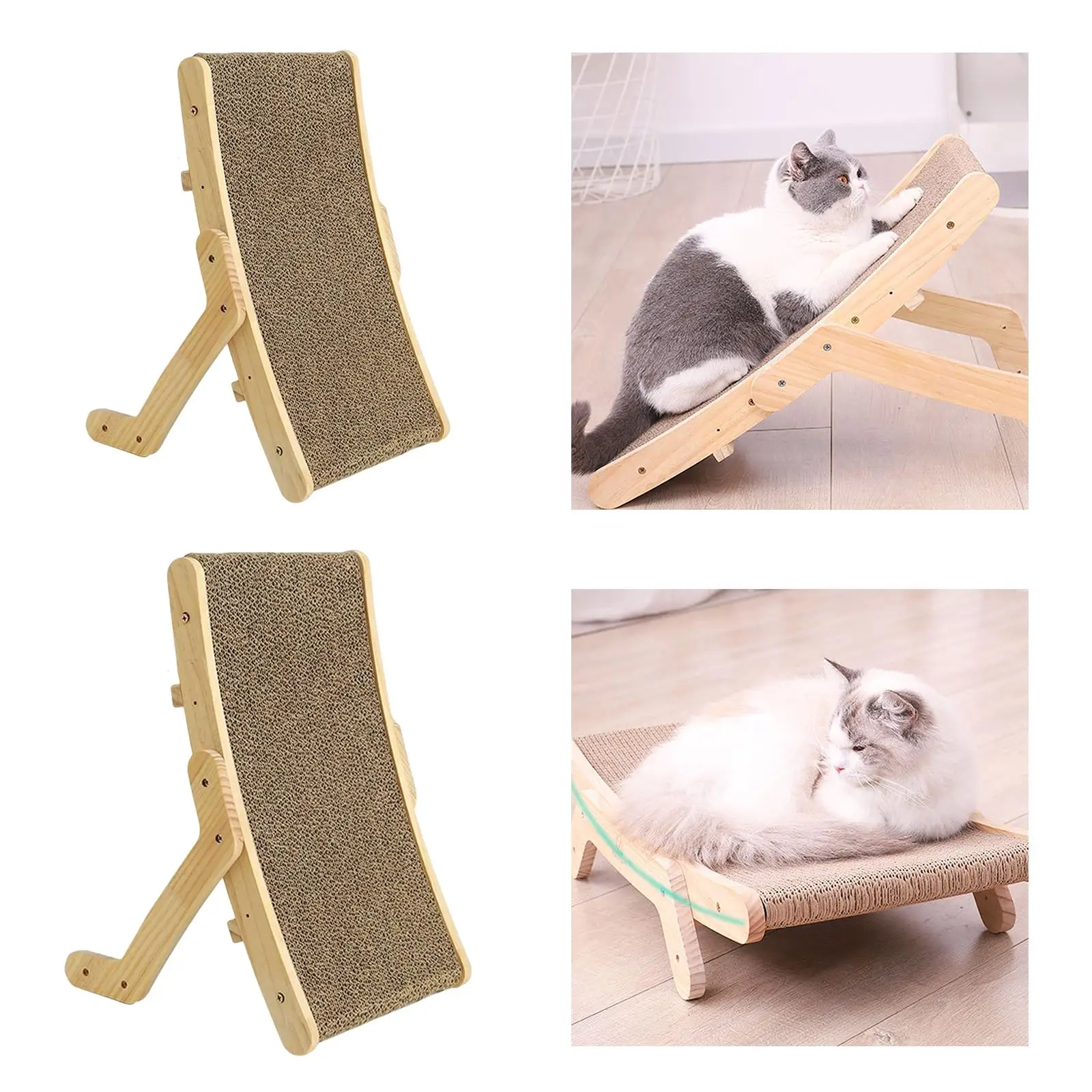 Durable Cat Scratcher Pad Interactive Play Toy Cardboard Grind Claws Furniture Protector Scratch Pad Scratching Board for Kitten