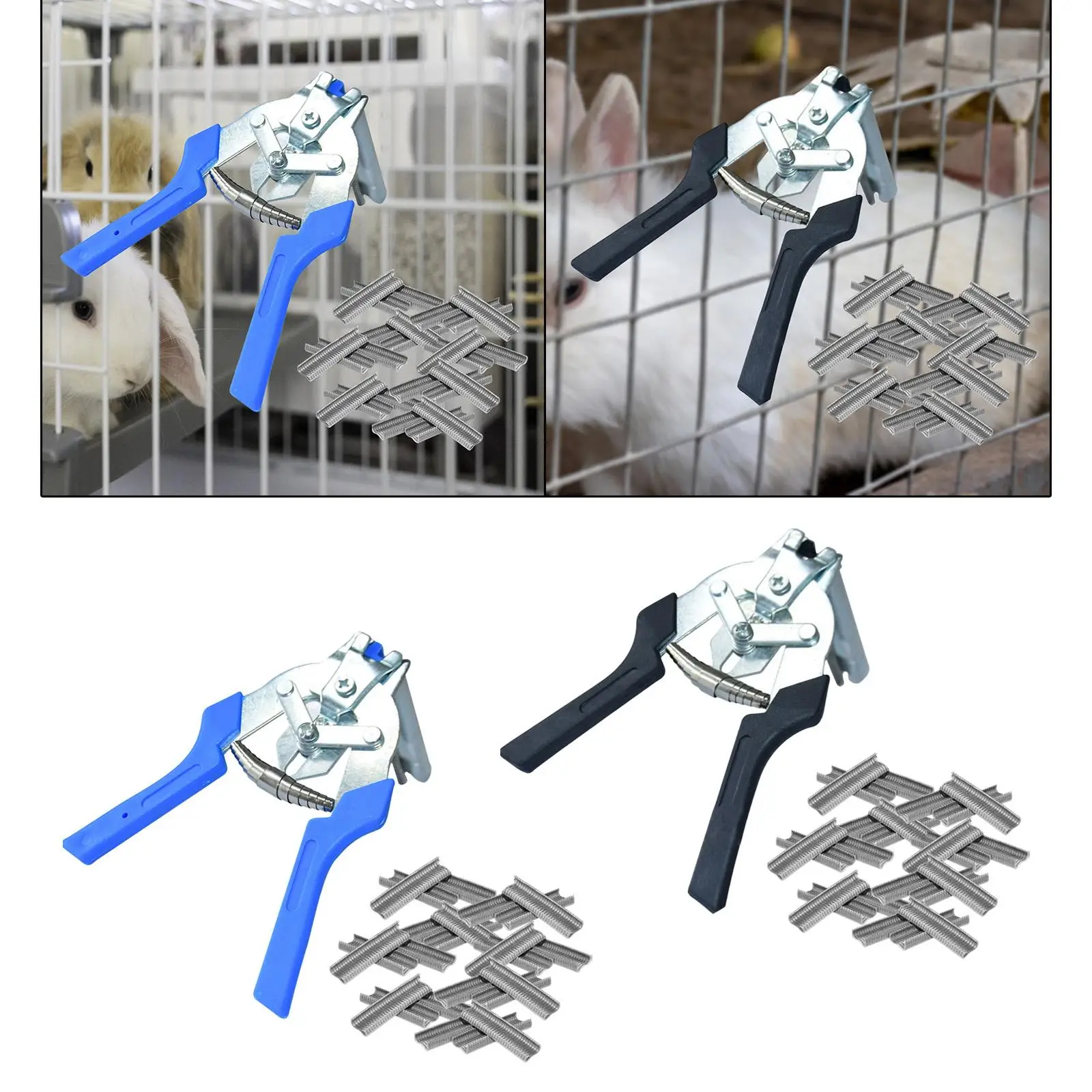 Multifunction Hog Ring Pliers Type clips Pliers Hand Tools with Clips Fastening Plier for Chicken Cage Installation Repair