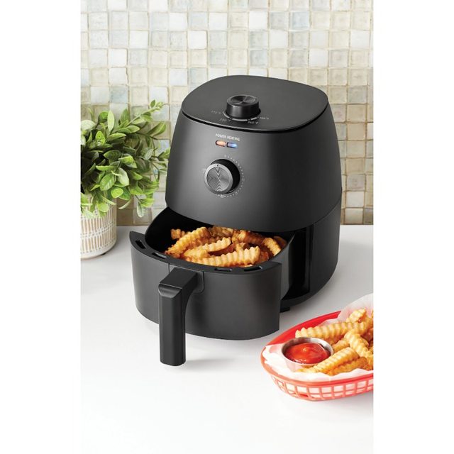 YONGSTYLE 2 Qt Air Fryer, Small Air Fryer For Convenience, Design,  Nonstick, Dishwasher-Safe Basket, White Air Fryer With Adjustable  Temperature Control, 60 Minute Timer Mini Air Fryer, White.