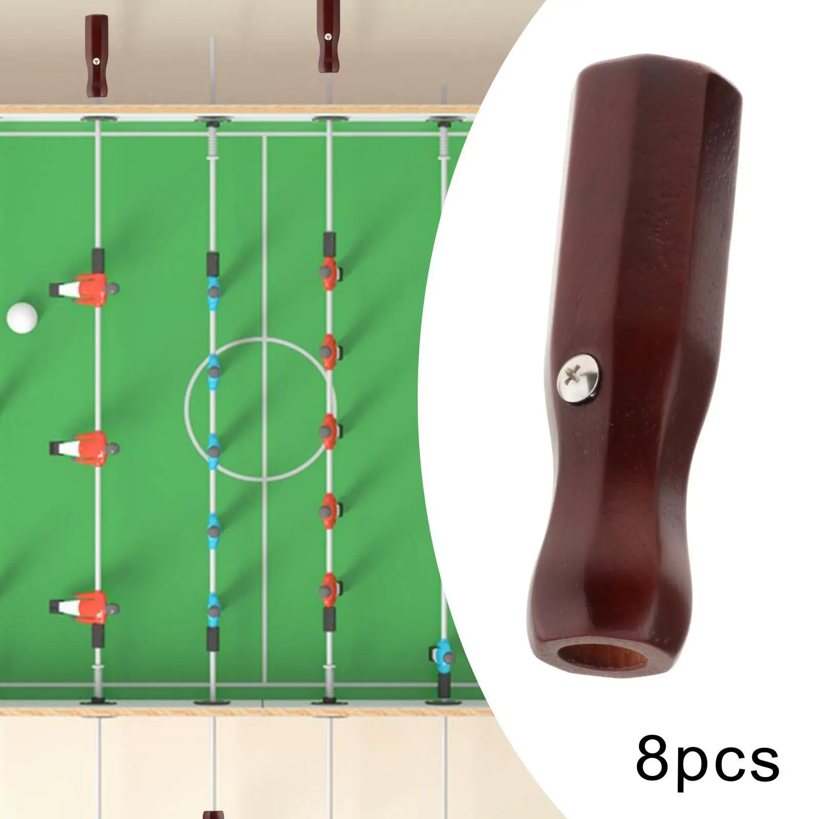 8x Foosball Table Rod End Caps Indoor Game Comfortable Soccer Table Handles