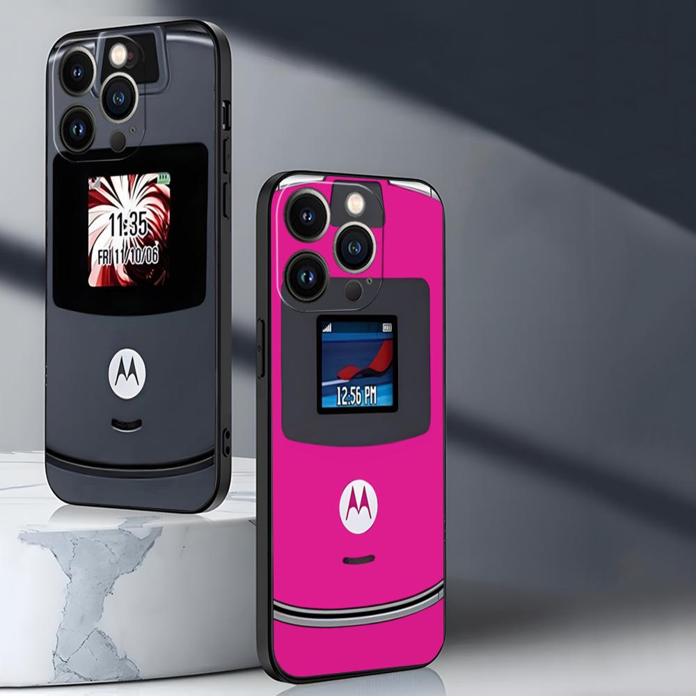 Розовый чехол для телефона Motorola Razr для Iphone 15 11 Pro Max 12 Mini  13 14 Xr Xs 6 6s 8 7 Plus, силиконовый мягкий чехол | AliExpress