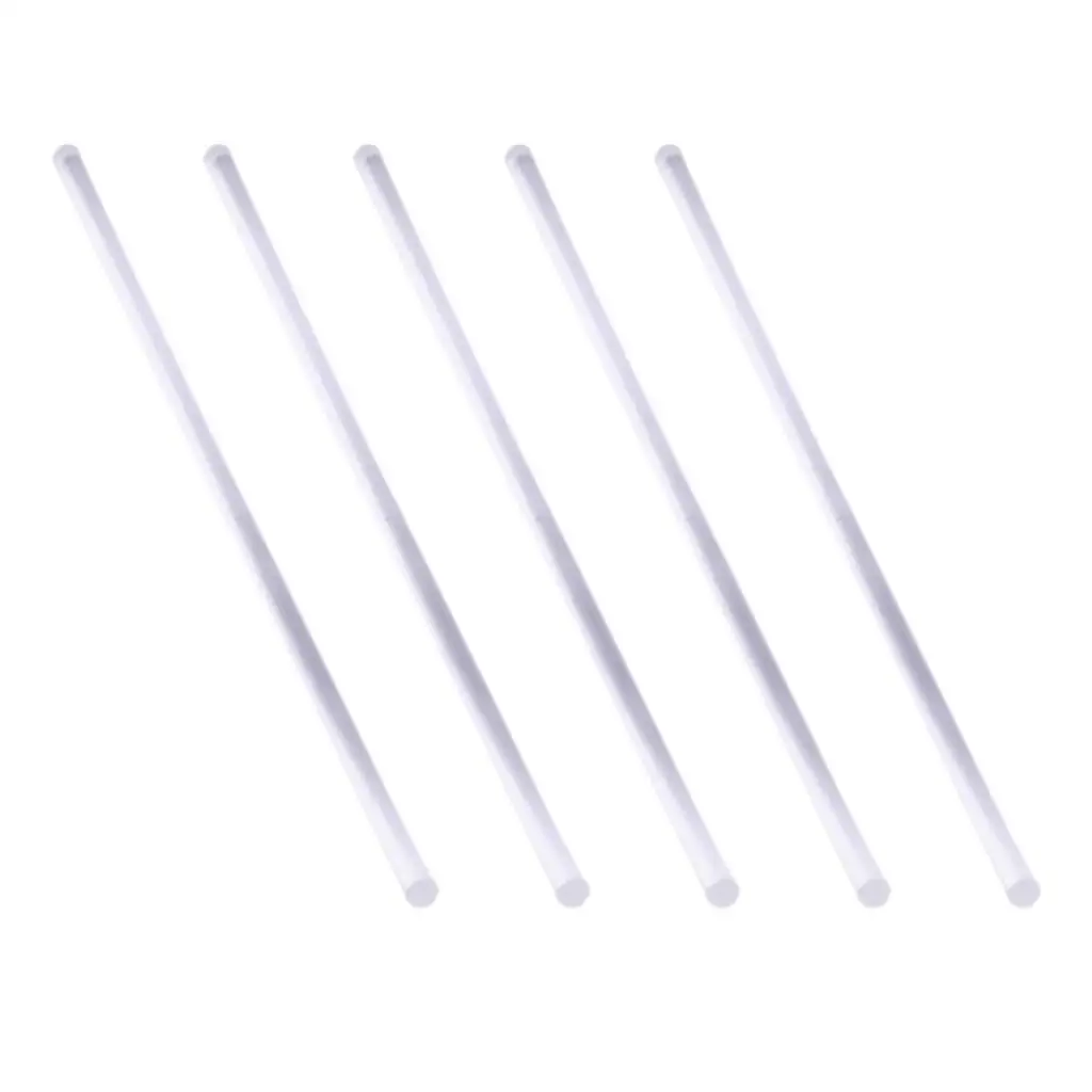 5pcs Long Clear Acrylic for  Lucite Rod for  Tables Scenes Building