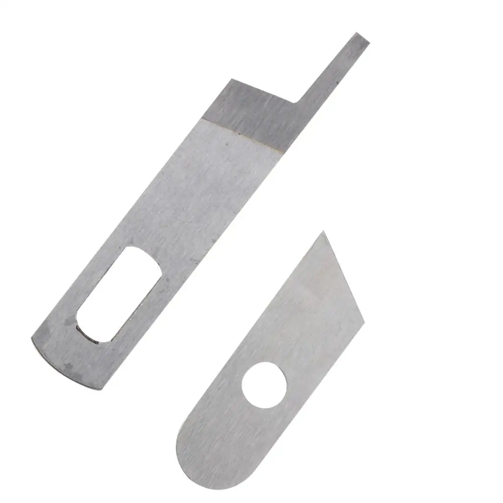 2Pcs Industrial Sewing Machine Trimmer Blade for SINGER Stainless Steel Overlocker for SINGER Sewing Machine Attachment