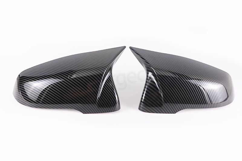 Carbon Fiber Style Black Rearview Side Mirror cover Caps for BMW X1 F48 X2 F39 F40 F53 F44 Z4 G39 Toyota Supra Side Mirror shell