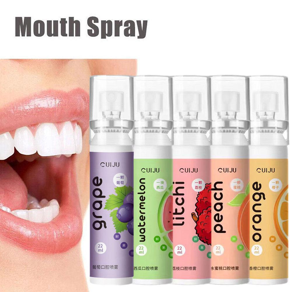 Best of 1pcs Breath Freshener Spray Lemon Grape Mint Flavor Artifact Female Male Portable Breath Kissing Mouth Spray Cleaning Spray 22ml Reviews & Tips