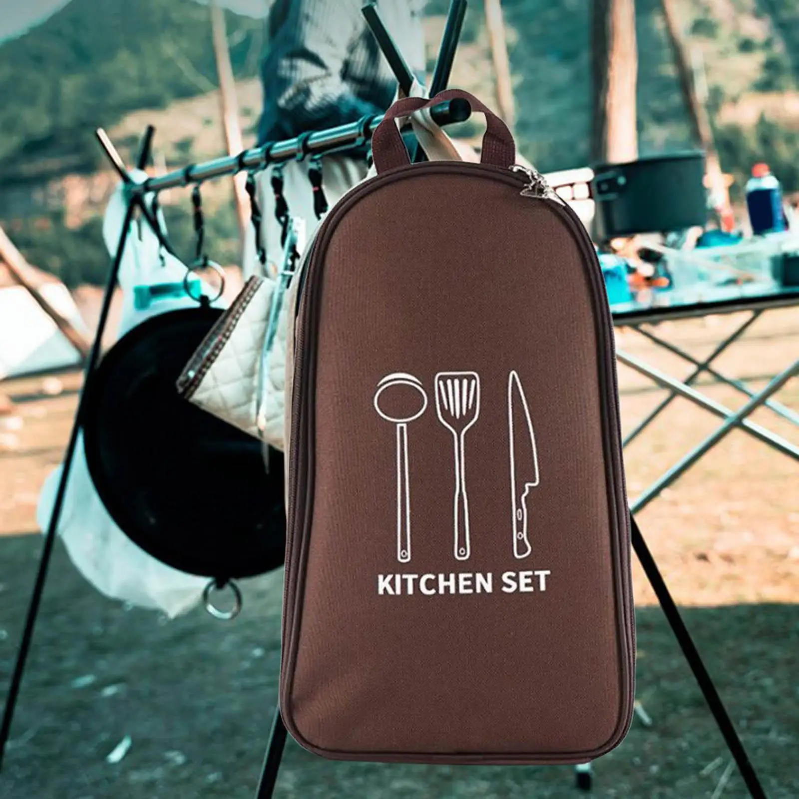 Cooking Utensils Organizer  for Camping Grill Kitchen Cookware