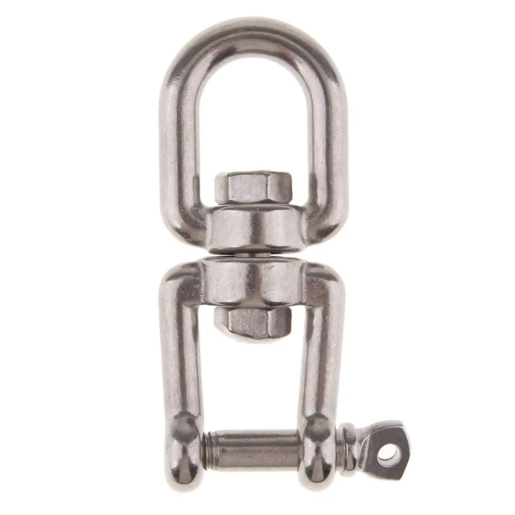 8mm Stainless Steel Swivel Snap Shackle with Swivel Eye Surface Polish,