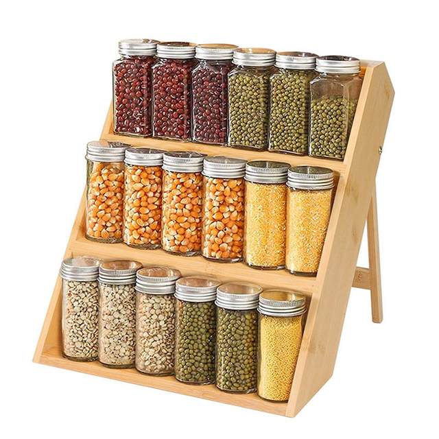 Spice Rack With Seasoning Box Seasoning Jar Storage Rack - Temu