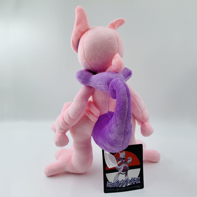 Mewtwo Pokémon Mega Evolução X Pelúcia Licenciada 30cm Mew em