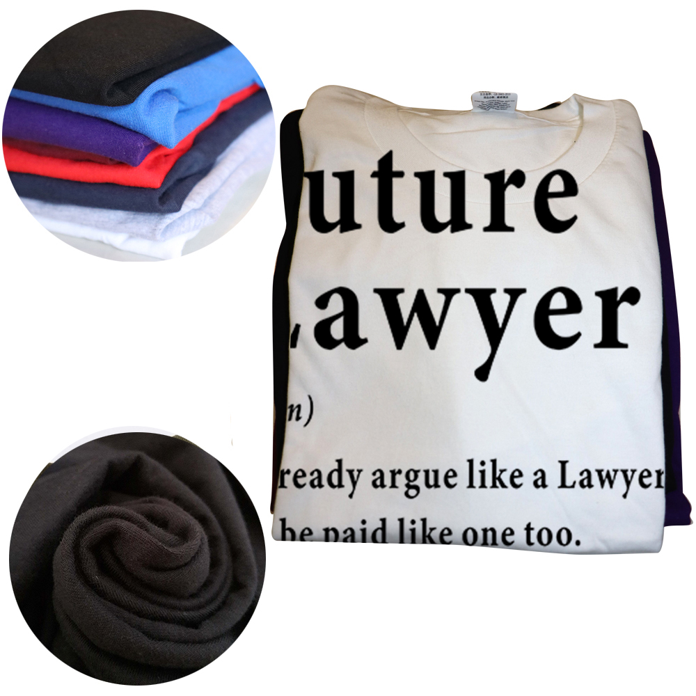 New Law School Student zukünftige Anwalt Geschenke T-Shirts Rundhals ausschnitt Kurzarm Mode T-Shirt Kleidung lässig Basic T-Shirts – Detail 4