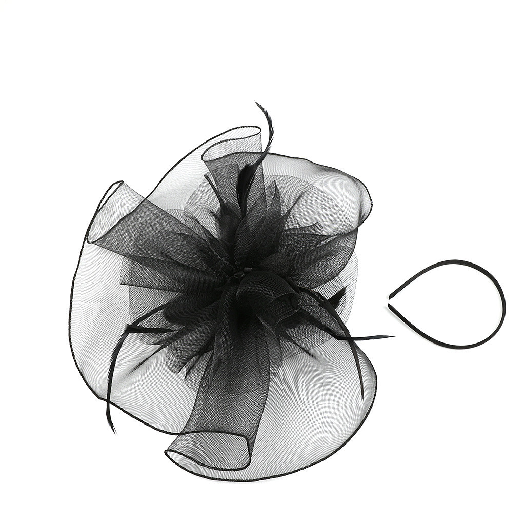 Cocktail Tea Party Headwear Flower Mesh 
