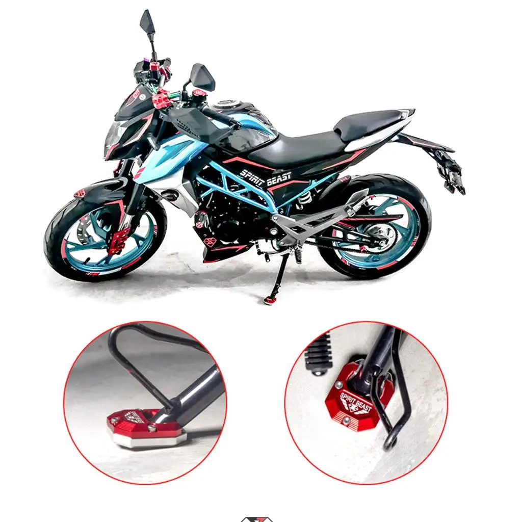 Motorcycle CNC Aluminum Side Stand Plate Enlarge for 150NK