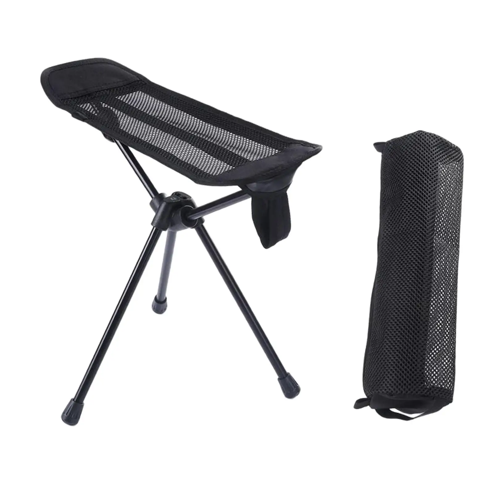 Folding Chair Footrest Lightweight Aluminum Non Slip Retractable Foot Stool