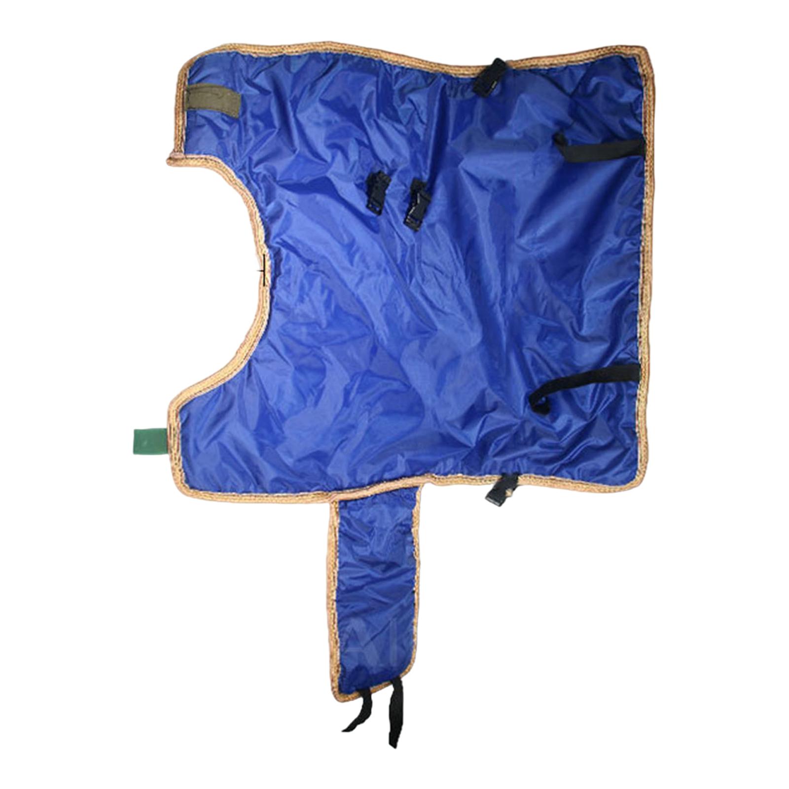 Calf Warm Clothes Calf Coat Blanket for Keep Cow Warm Thickened Belly Protection Windproof Blue