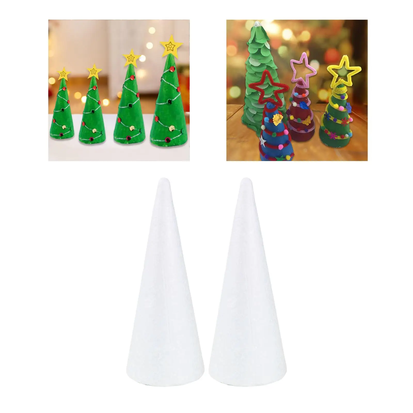 Foam Cone Craft Diy Kid Painting Crafts Educational Lightweight