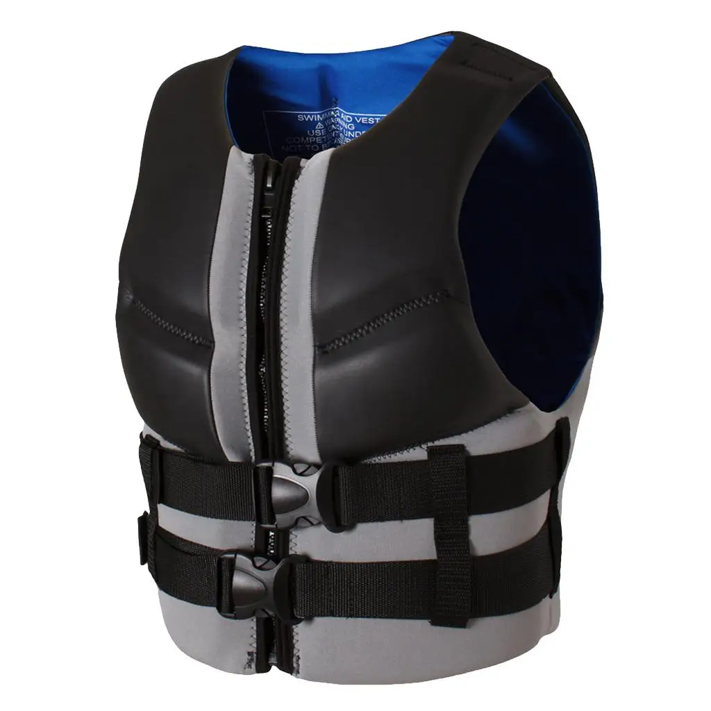 Inflatable Safety Jacket PFD Safety Vest Highly Visible Inflate Black Floating Inflate Survival Aid