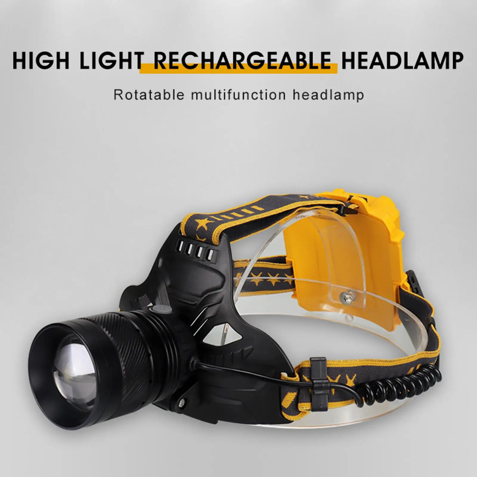LED Rechargeable Headlamp Waterproof Outdoor Super Bright Camping for Hiking
