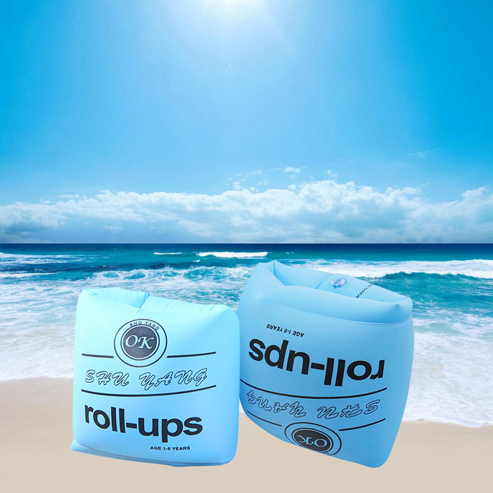 Cute Arm Ring Kids Adult PVC Inflatable Swim Floats Arm Bands Tube Armlets Safety Sleeves for Water Sports Swimming Pool 