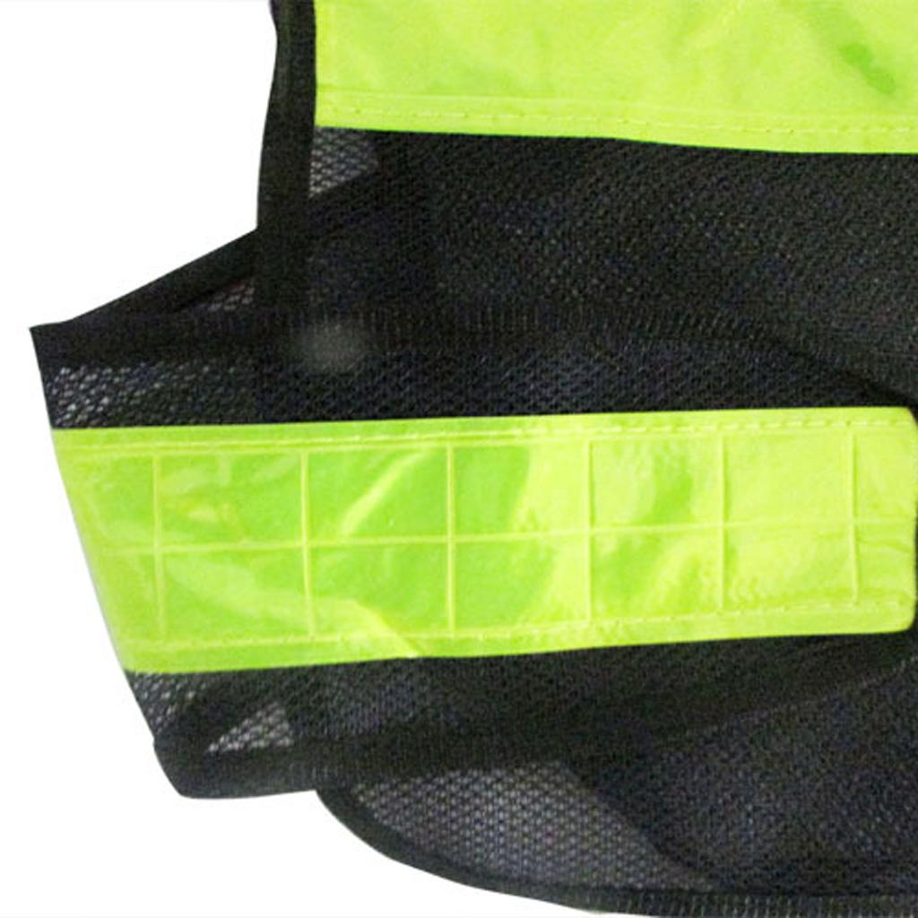 High Visibility Safety Vest, High Visibility Safety Vest With Reflective Strips -Black