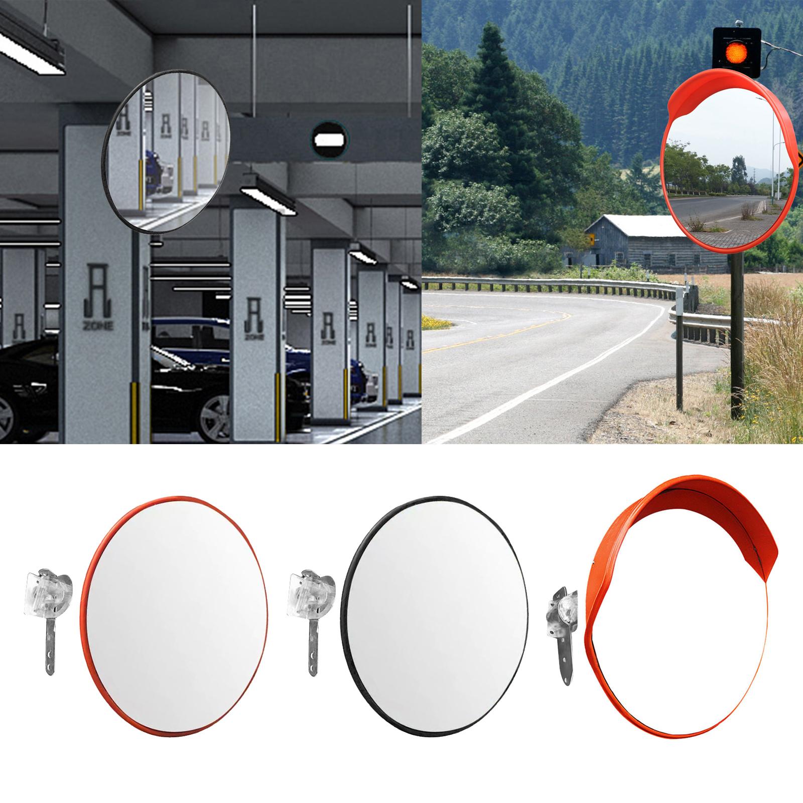 Convex Mirror 55/60cm Warehouse Adjustable Road Traffic Mirror Driveway Wide Angle Office Garage Street Blind Spot Corner Mirror