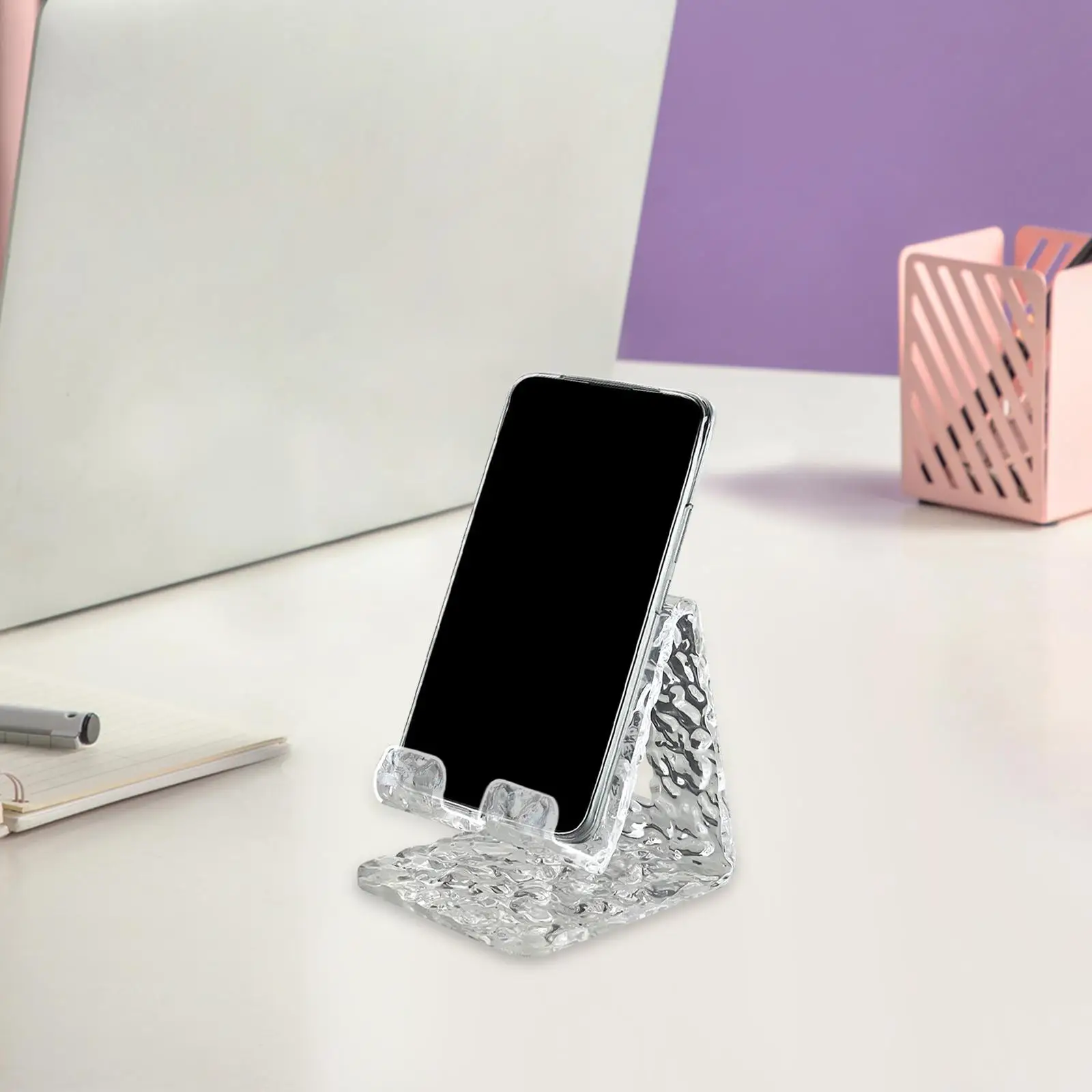 Phone Stand Acrylic Phone Bracket for Bedroom Desktop Living Room