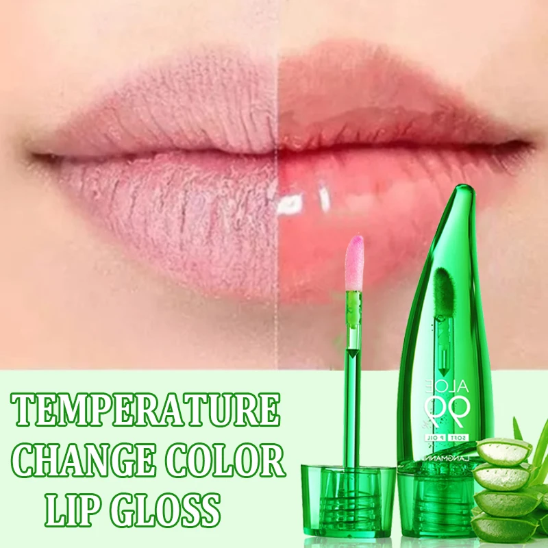 Best of Temperature Color Changing Aloe Lip Gloss Lasting Waterproof Moisturizer Lip Balm Liquid Lipstick Makeup Lip Oil Beauty Cosmetic Reviews & Tips