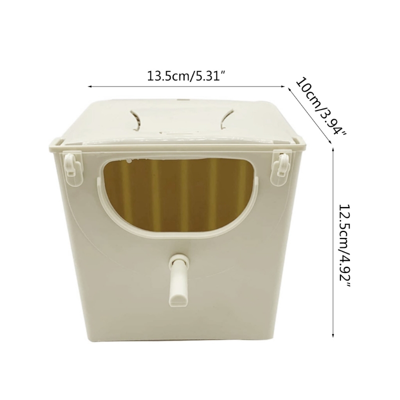 Title 6, Plastic Parrot Breeding Box Hanging Bird Nest B...