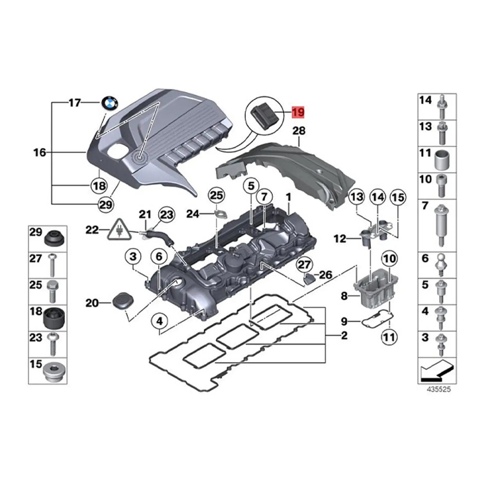 Upper Radiator Mount Parts 17111712911 Repair Parts for BMW E32 735i E38 740i E34 530i E32 740i E38 750il