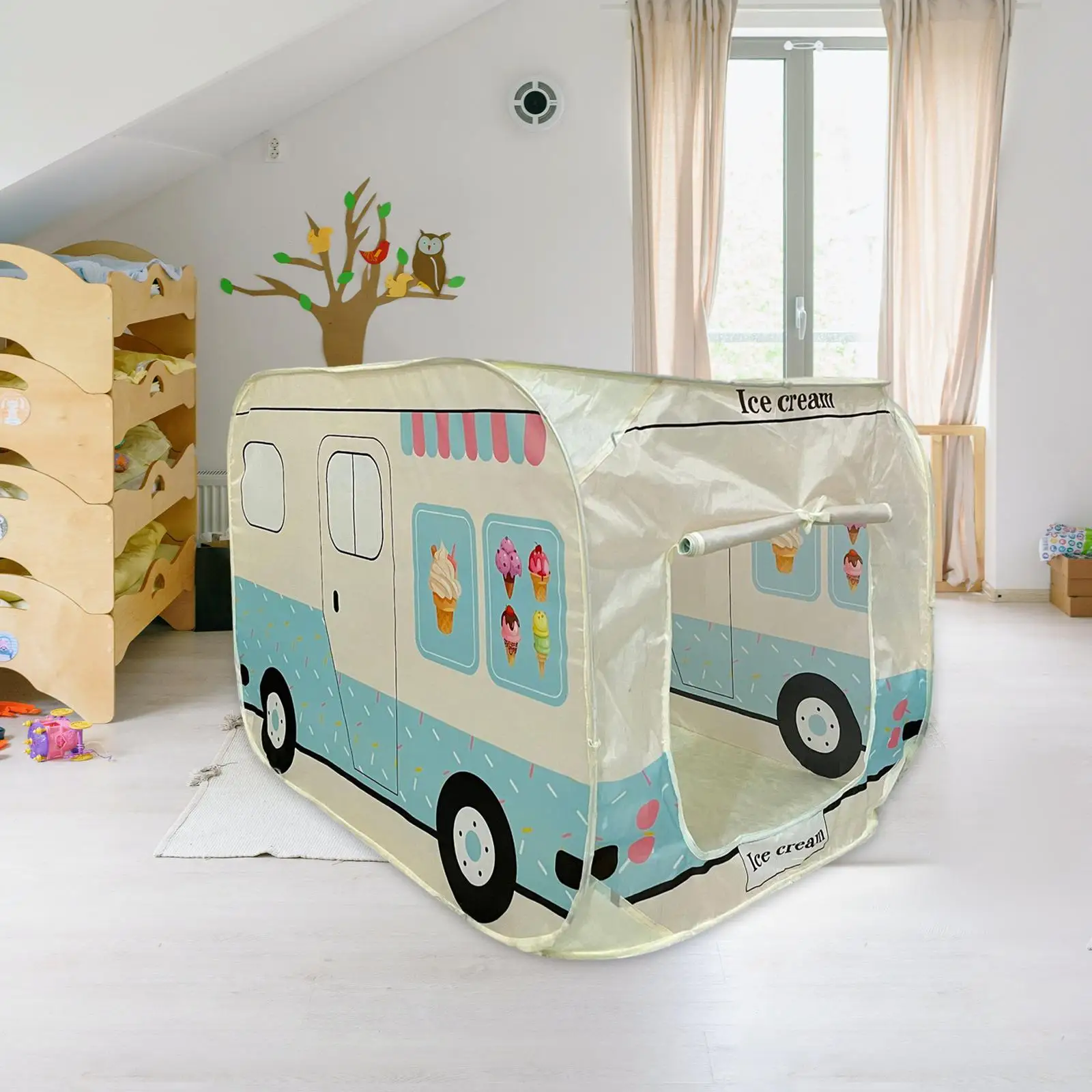 Ice Cream Truck Play Tent Foldable Child Room Decor Kids Play Tent for Kids