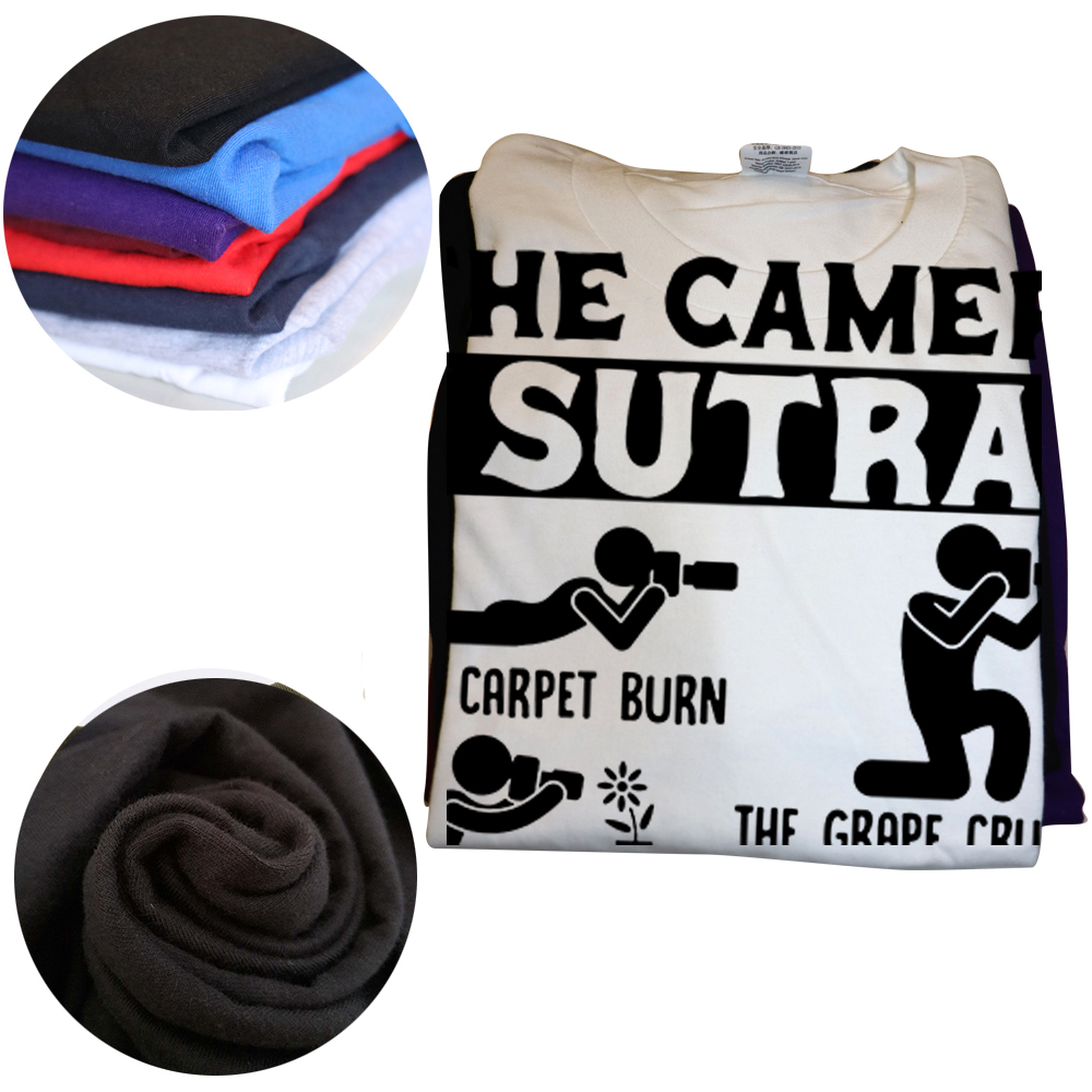Kamera Sutra Lustige Fotograf Pose Fotografie T Shirts Grafik Baumwolle Streetwear Kurzarm T-shirt Herren Kleidung – Detail 4