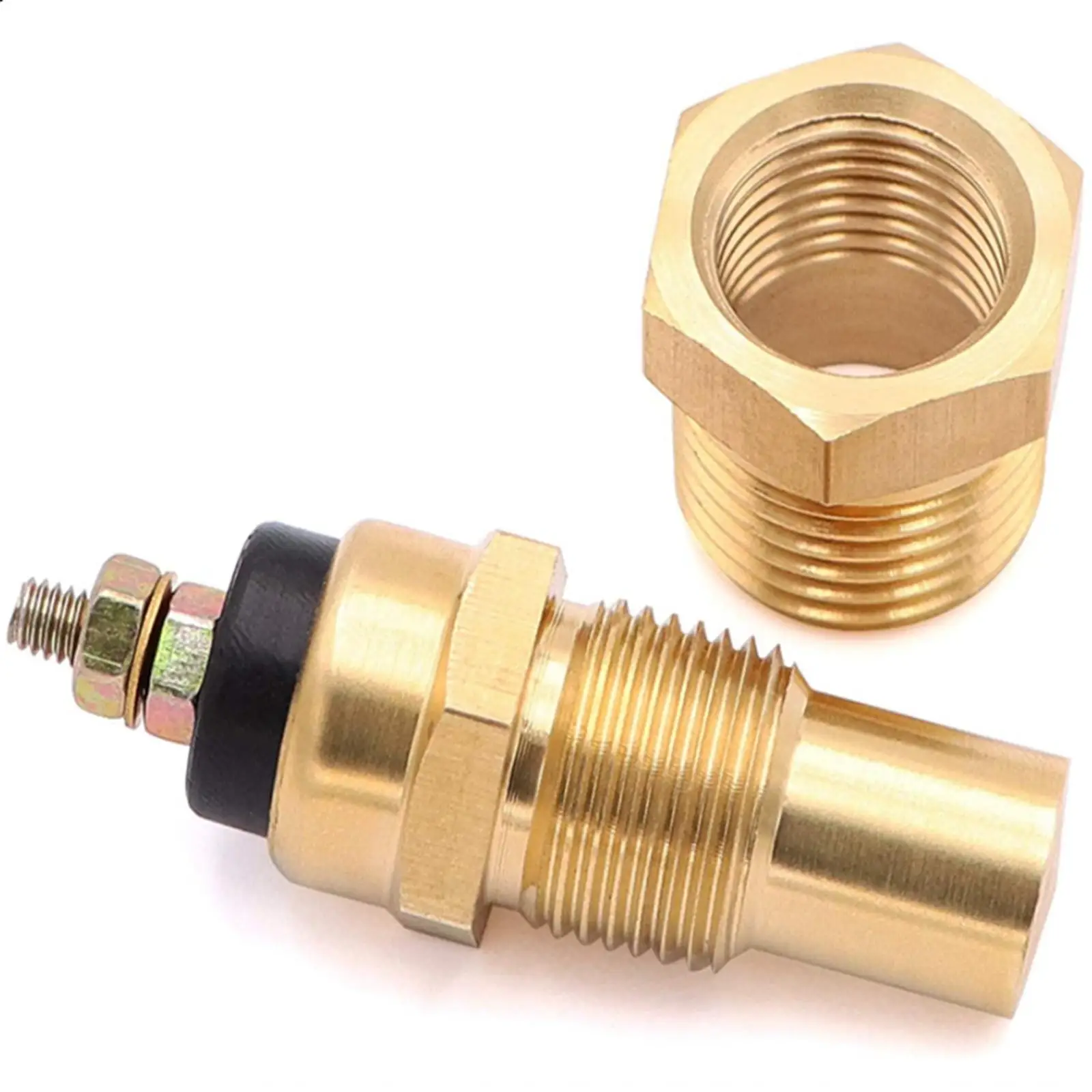 Electric Engine Cooling Fan Thermostat Switch 165 to 185 Degree Brass for Pickup Car Replacement High
