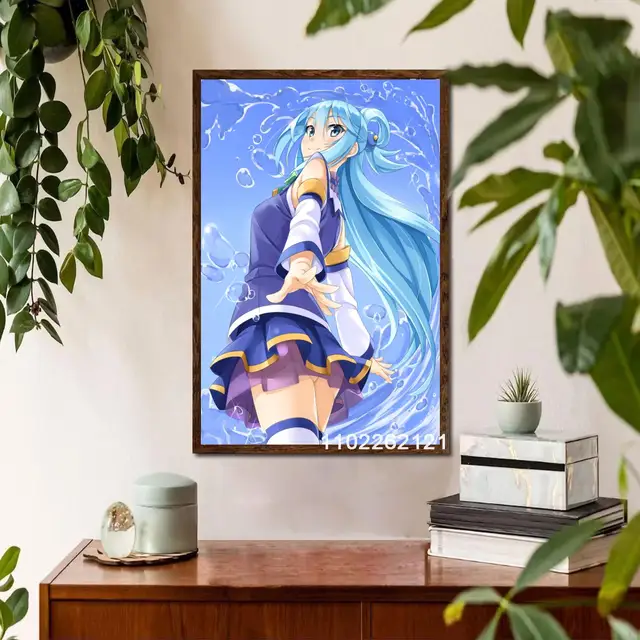 Konosuba anime poster arte da parede 24x36 cartazes de lona decoração  cartaz da arte presente personalizado moderno família quarto pintura -  AliExpress