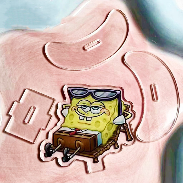 Bob Esponja Calça Quadrada Acrílico Character Stand, Patrick Star, Suportes  Transparentes, Desktop Toys, Anime Ornamentos, Presente de Aniversário -  AliExpress