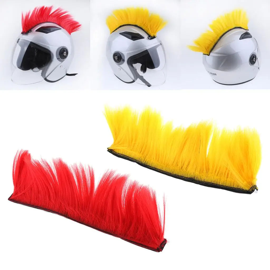 Motorcycle  PunkCostumes Hairpiece Yellow/Red