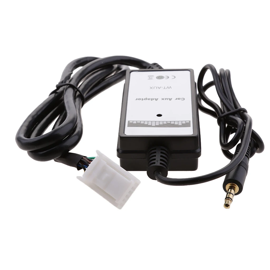 Car CD Charger MP Radio AUX in 6+6Pin Adapter For     Corolla 