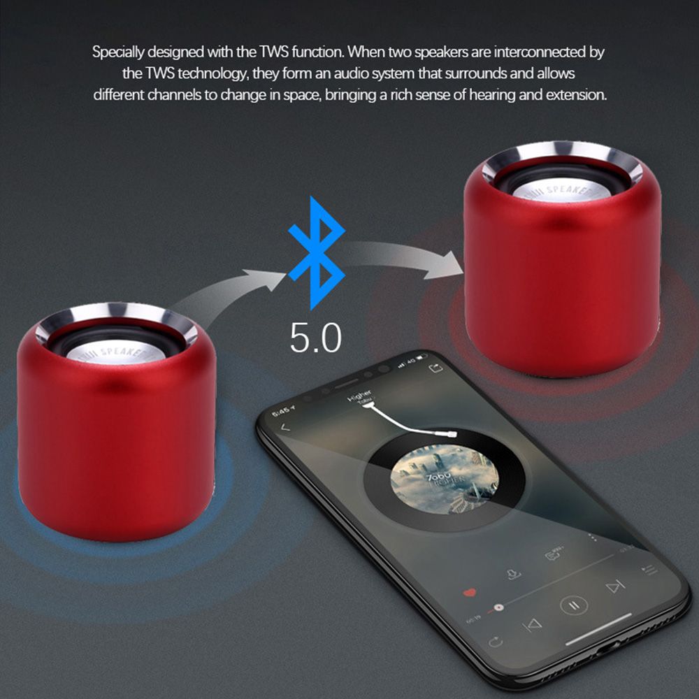 Portable Hi-fi Wireless Bluetooth Speaker With Stereo Metal Subwoofer_voghion.com
