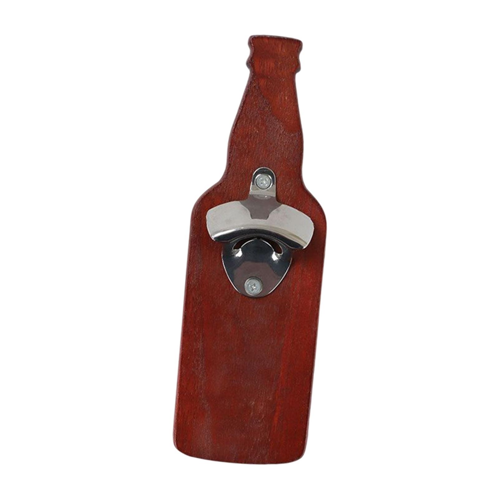 Beer Openers Wall Mounted Housewarming Presents Bottle Shape for Dad Husband